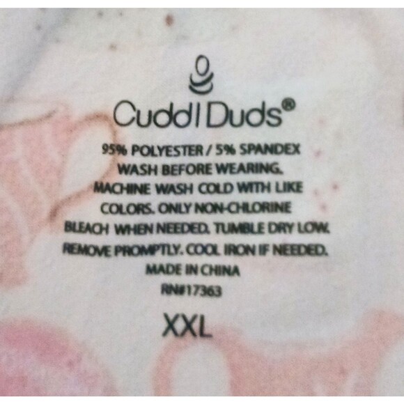 NEW Cuddl Duds Cozy L/S Pajama Set XXL Coffee Tea Donuts Kitty Jersey Print - Picture 10 of 12